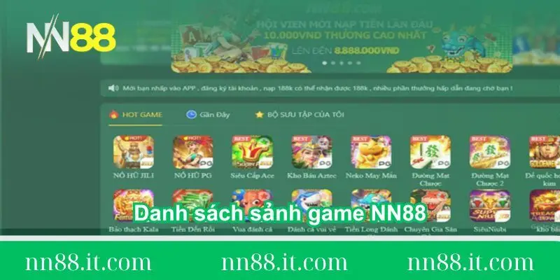 Trang chủ 35 danh sach sanh game tren trang chu nn88
